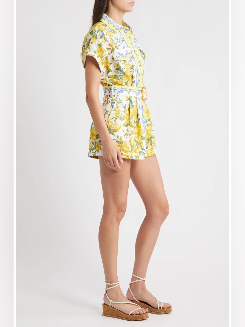 Farm Rio Sicily Linen Romper - Picture 3 of 9